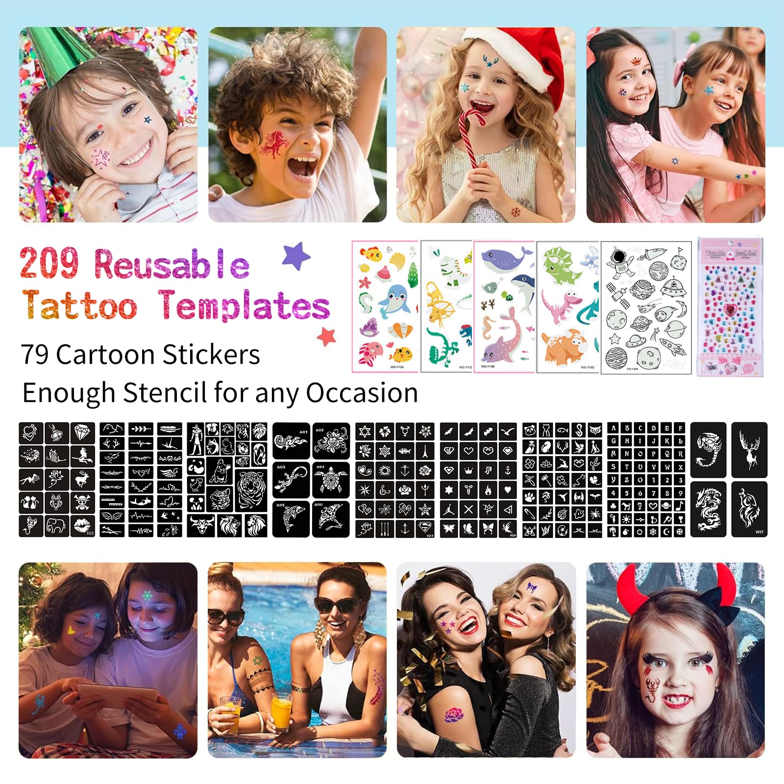 LCDGTJ glitter colors provide vibrant, eye-catching body art options.