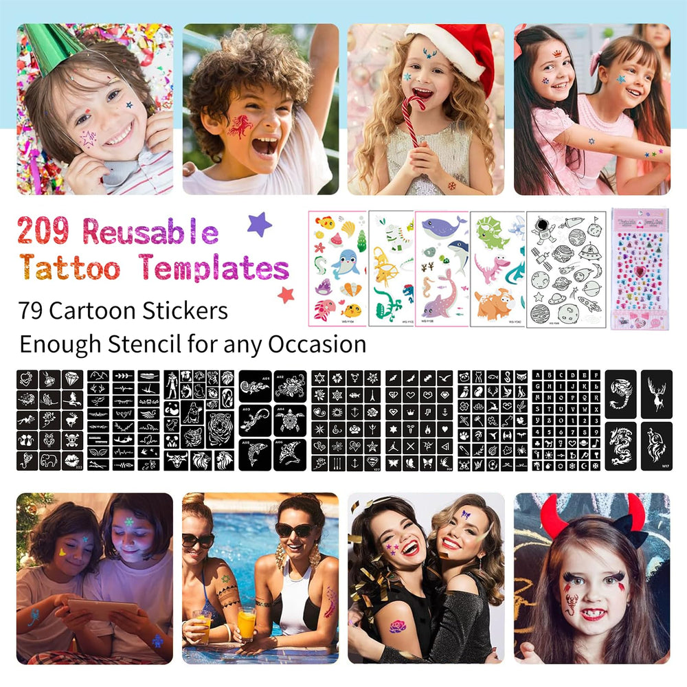 LCDGTJ glitter colors provide vibrant, eye-catching body art options.