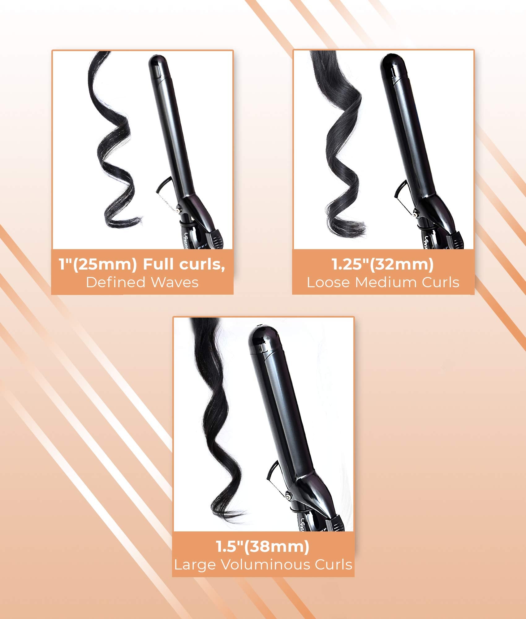 Le Angelique safety light indicates when the iron is ready, ensuring safe operation.