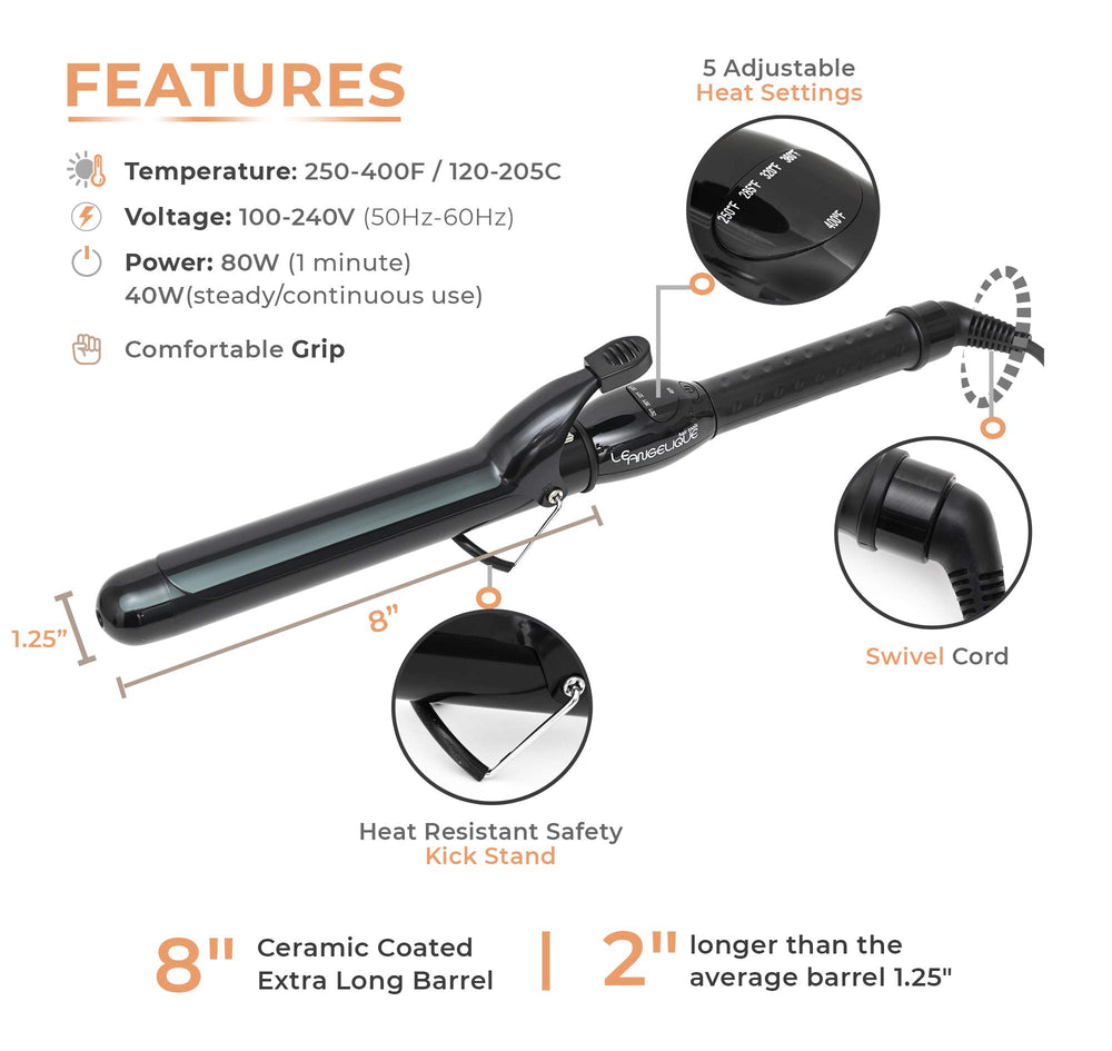 Le Angelique swivel cord supports comfortable use during long sessions.