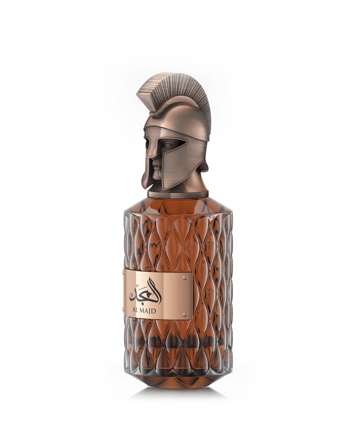 Le Falcone Al Majd bottle pour releasing refined aroma for versatile wear.