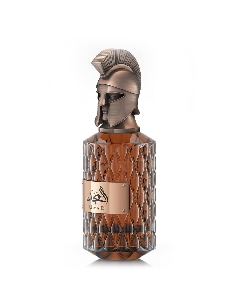 Le Falcone Al Majd bottle pour releasing refined aroma for versatile wear.