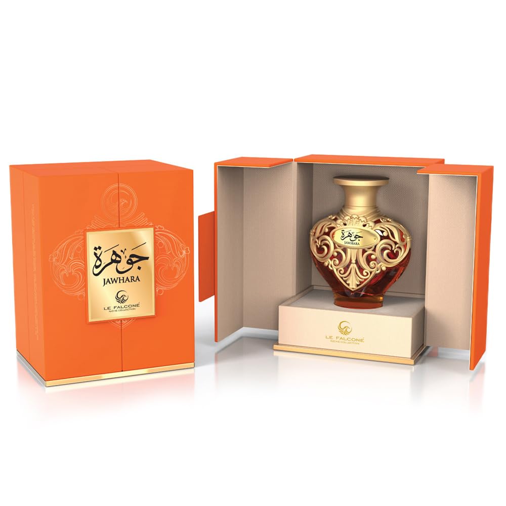 Le Falcone Jawhara EDP packaging showcases premium gift-ready presentation.