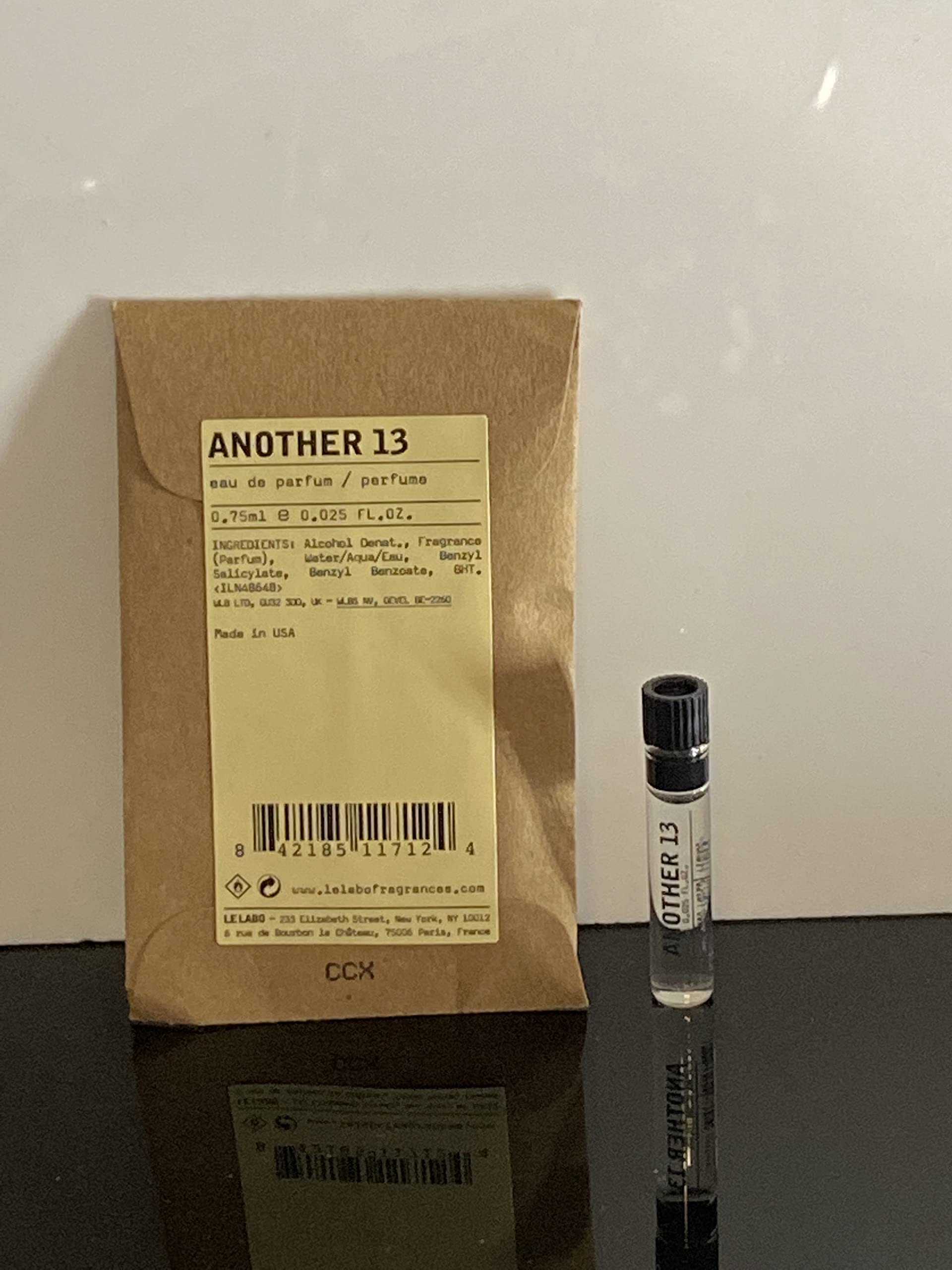 Le Labo AnOther 13 dabber bottle front view, ideal for on-the-go sampling and scent testing.