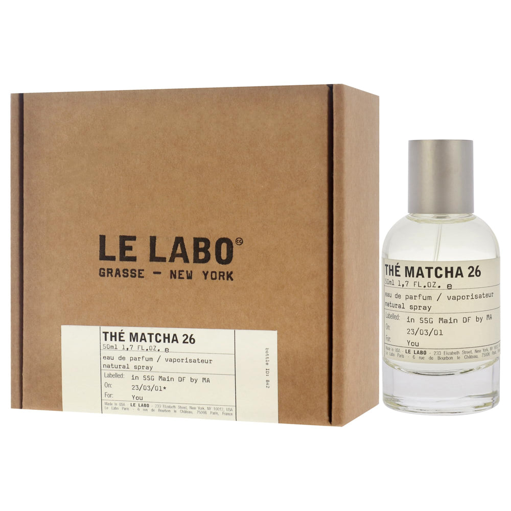 Le Labo The Matcha 26 amber flacon conveys natural, pure aesthetics.