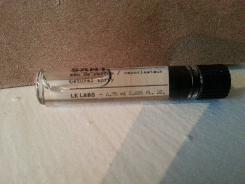 Le Labo Santal 33 bottle close-up highlighting premium design and fragrance vibe.