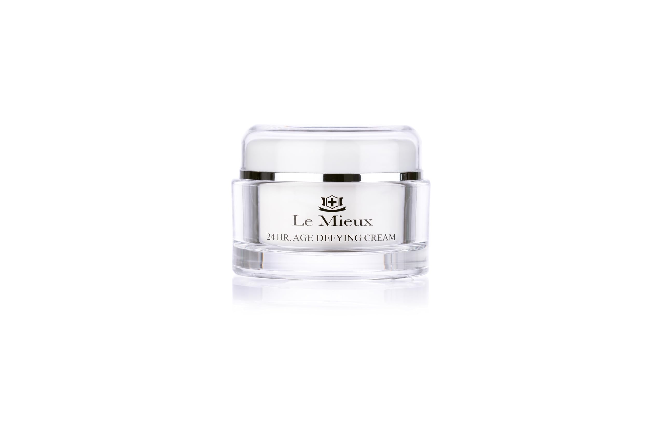 Le Mieux 24 Hr Age Defying Cream texture close-up, rich and hydrating for lasting moisture.