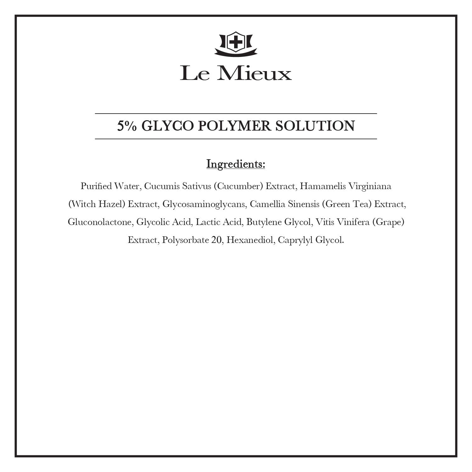 Closeup of Le Mieux Glyco Polymer Solution texture highlights micro-peel action