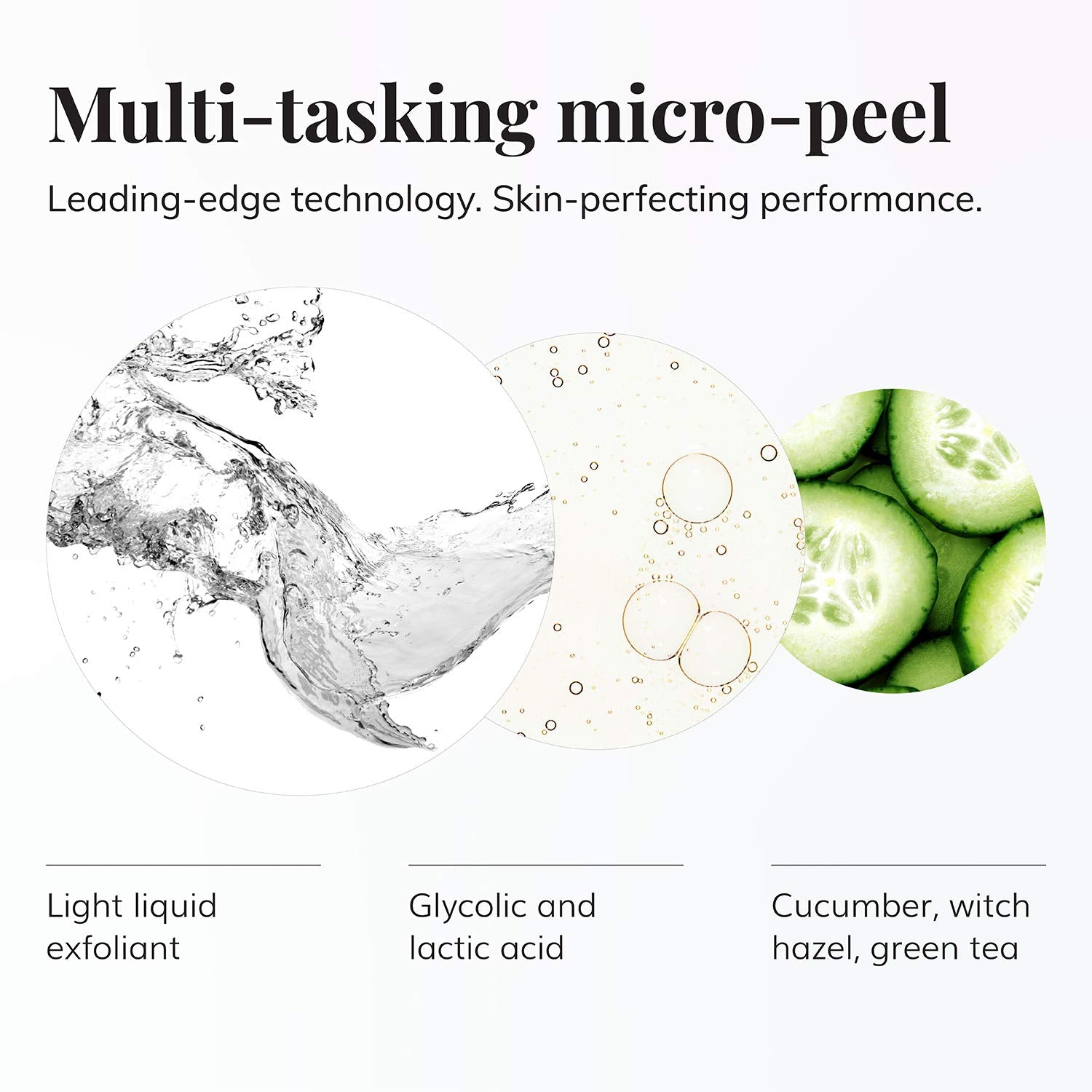 Le Mieux Glyco Polymer Solution on a cotton pad for refined pores and even tone