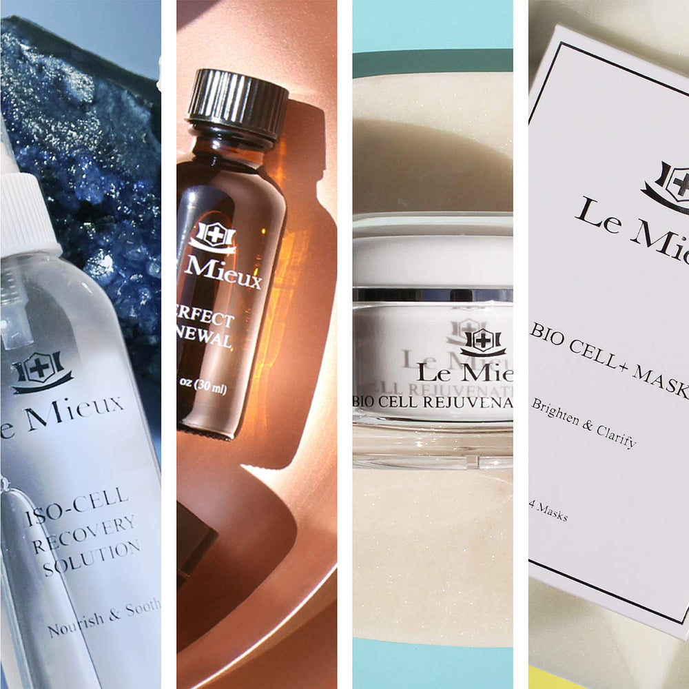 Applying Le Mieux Glyco Polymer Solution to the face for a smoother complexion