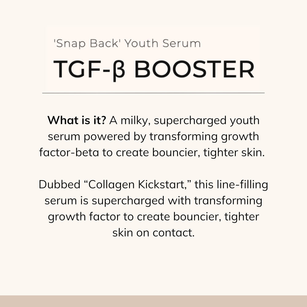 Le Mieux TGF-B Booster peptides-proteins layer with promising firming potential.