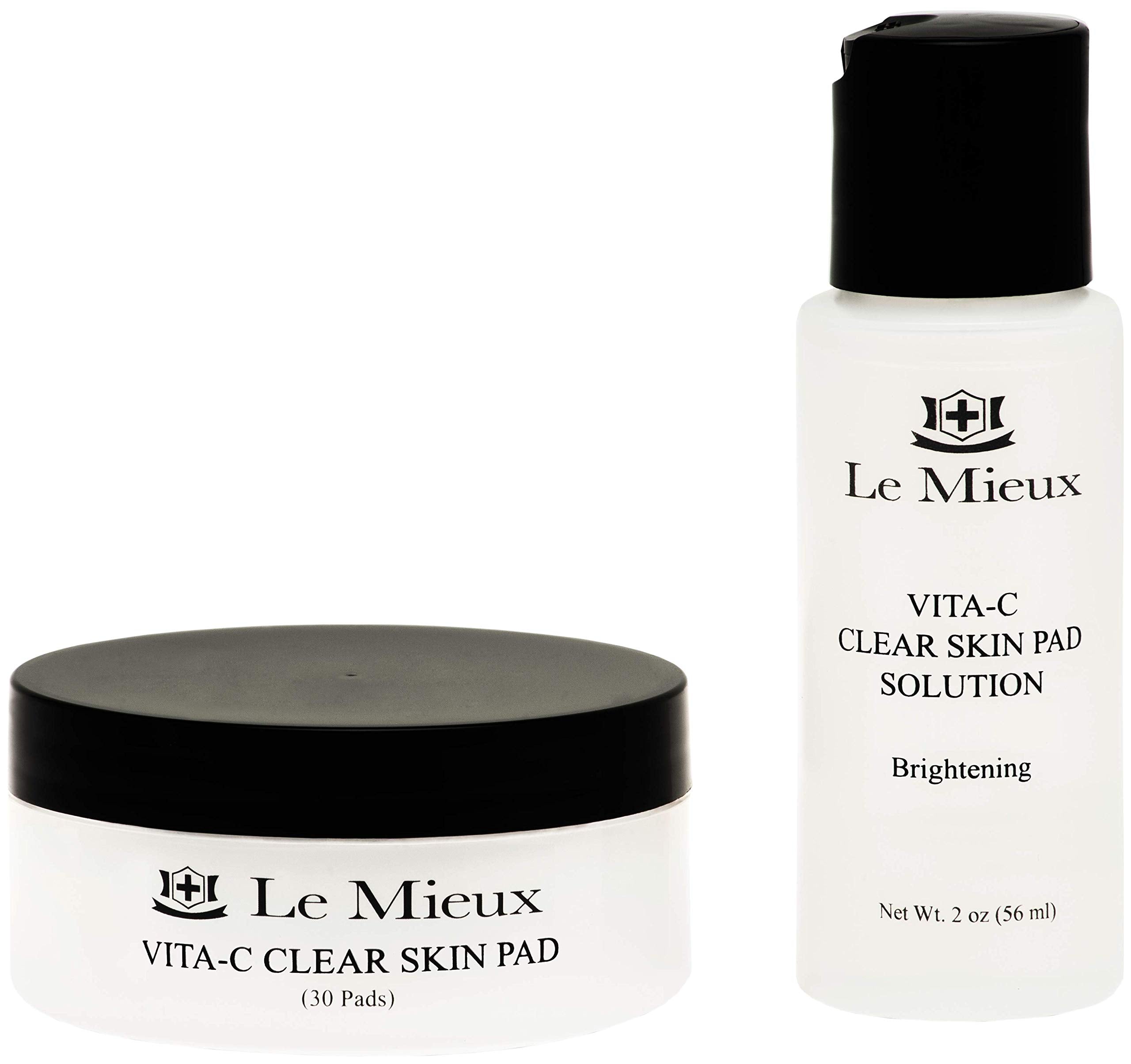 Le Mieux Vita-C Clear Skin Pad packaging highlights convenient at-home exfoliation.