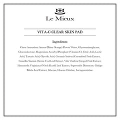 Le Mieux Vita-C Clear Skin Pad soaked pad ready for fast exfoliation.