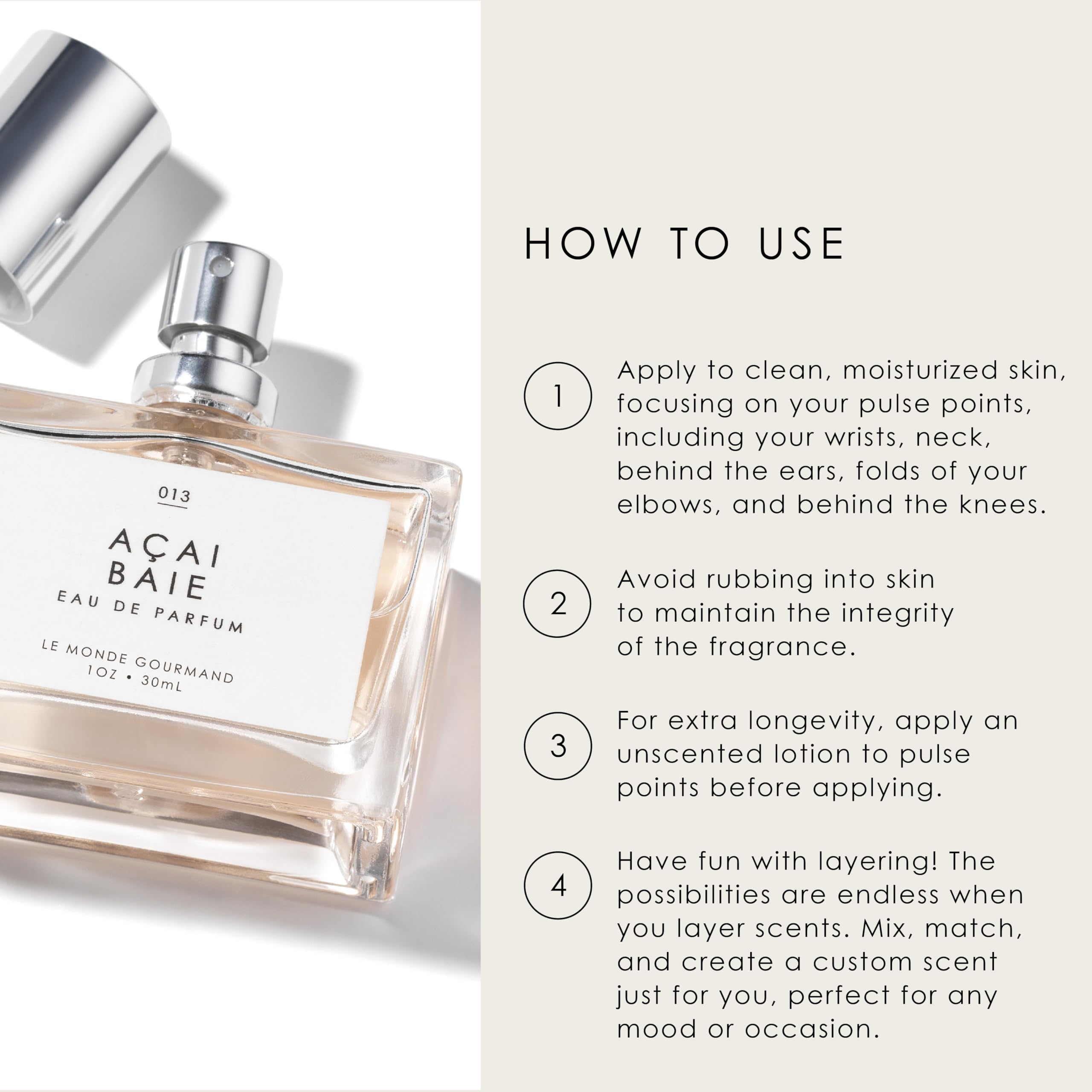 Pulse point application graphic for Clementine Bisous fragrance