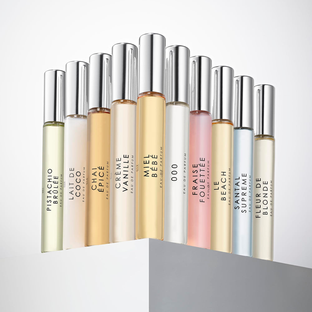 Le Monde Gourmand mini EDP sprays for purse-ready scent collection.