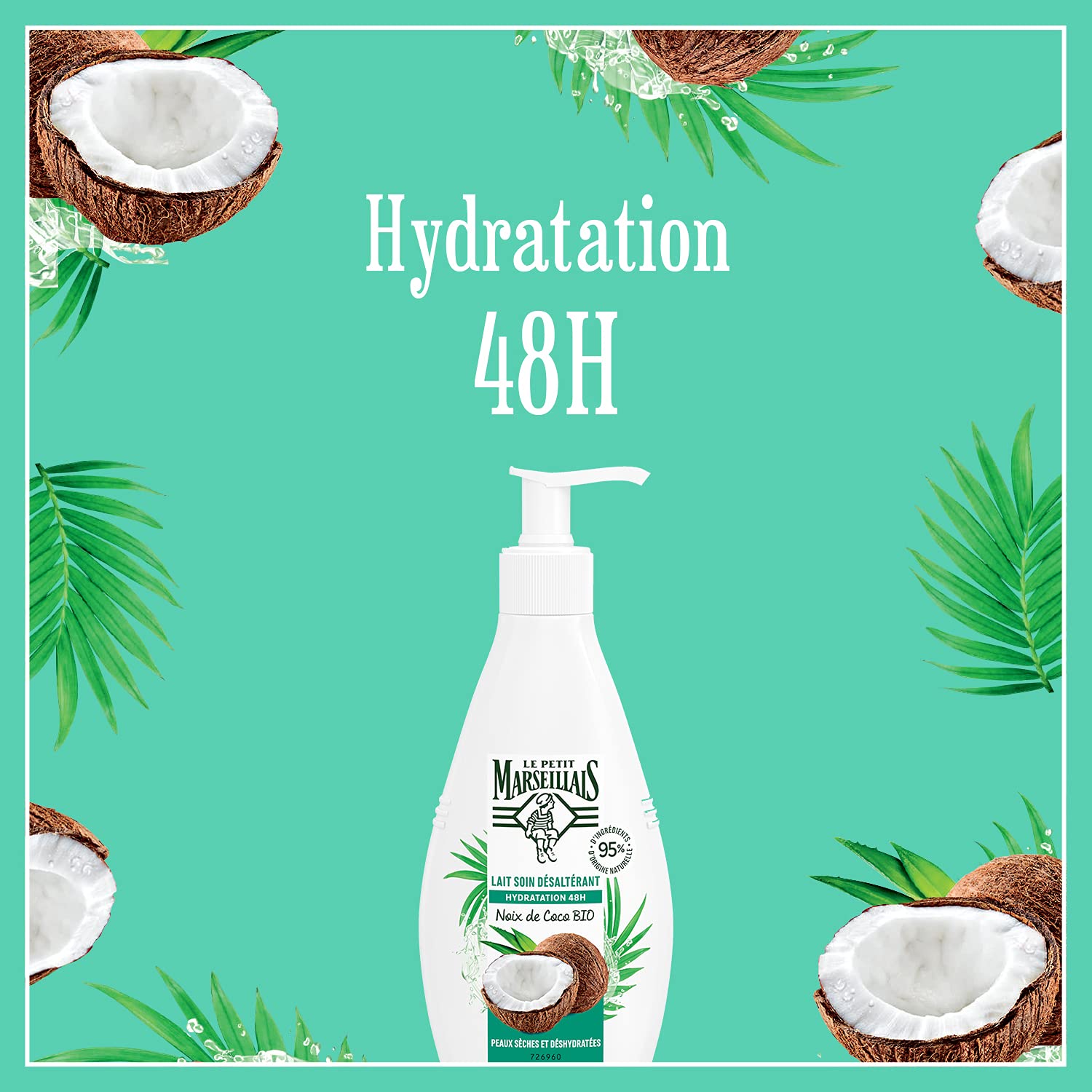 Le Petit Marseillais Coconut Body Milk scent preview evokes fresh, soothing coconut aroma.