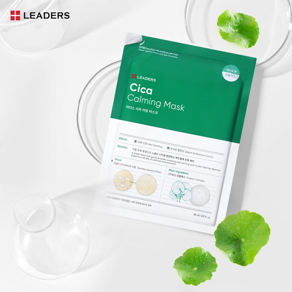 LEADERS Cica Calming Mask after-use hydration leaves skin refreshed