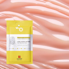 Leaders Insolution Collagen Lifting Mask on face delivers firming hydration
