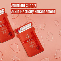 Close-up of serum dispensing from Mediu Amino Lifting Mask by Leaders Insolution.