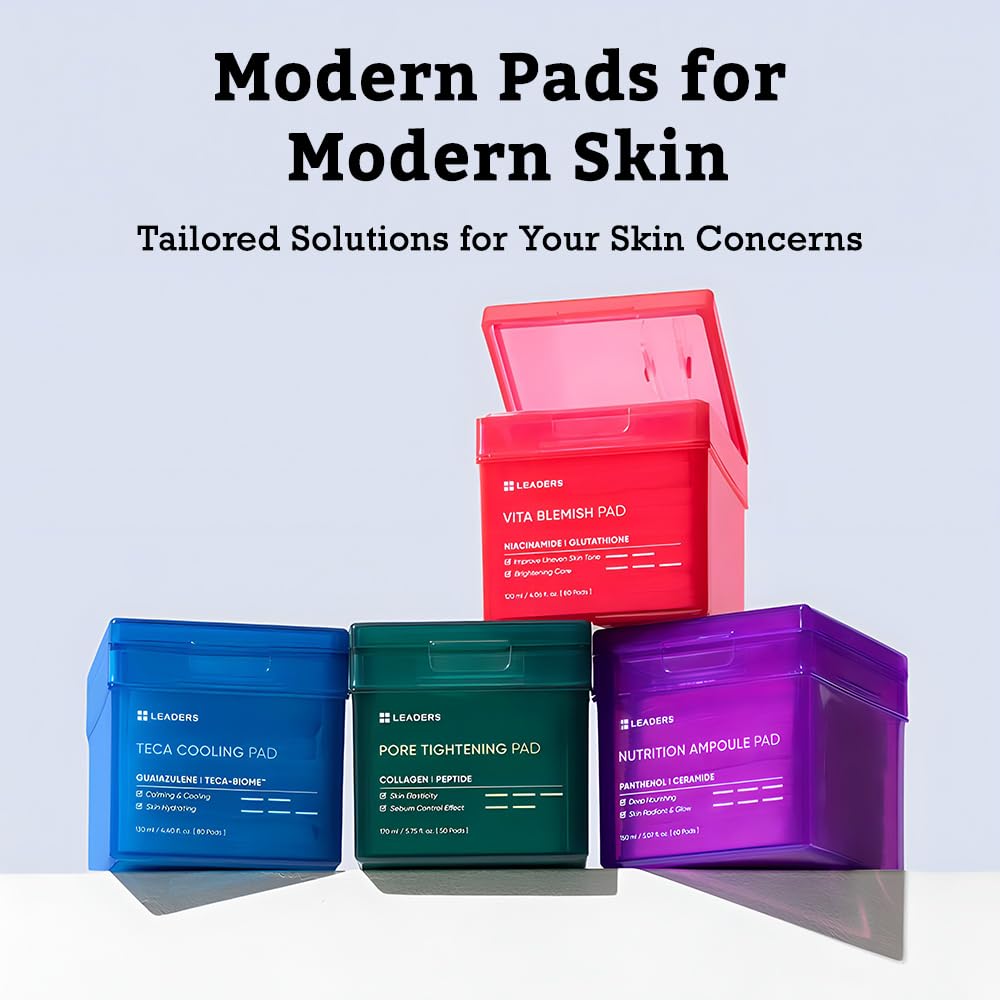 LEADERS pad after use hints at refined pores and improved texture.