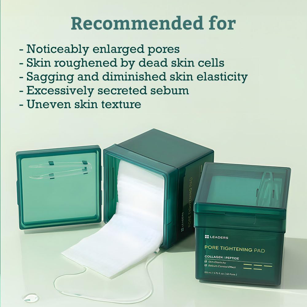 LEADERS toner pad on vanity suggests easy integration into your daily routine.