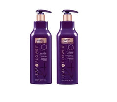 Leaf & Flower instant curl refresh shampoo bottle close-up, boosts curl definition.