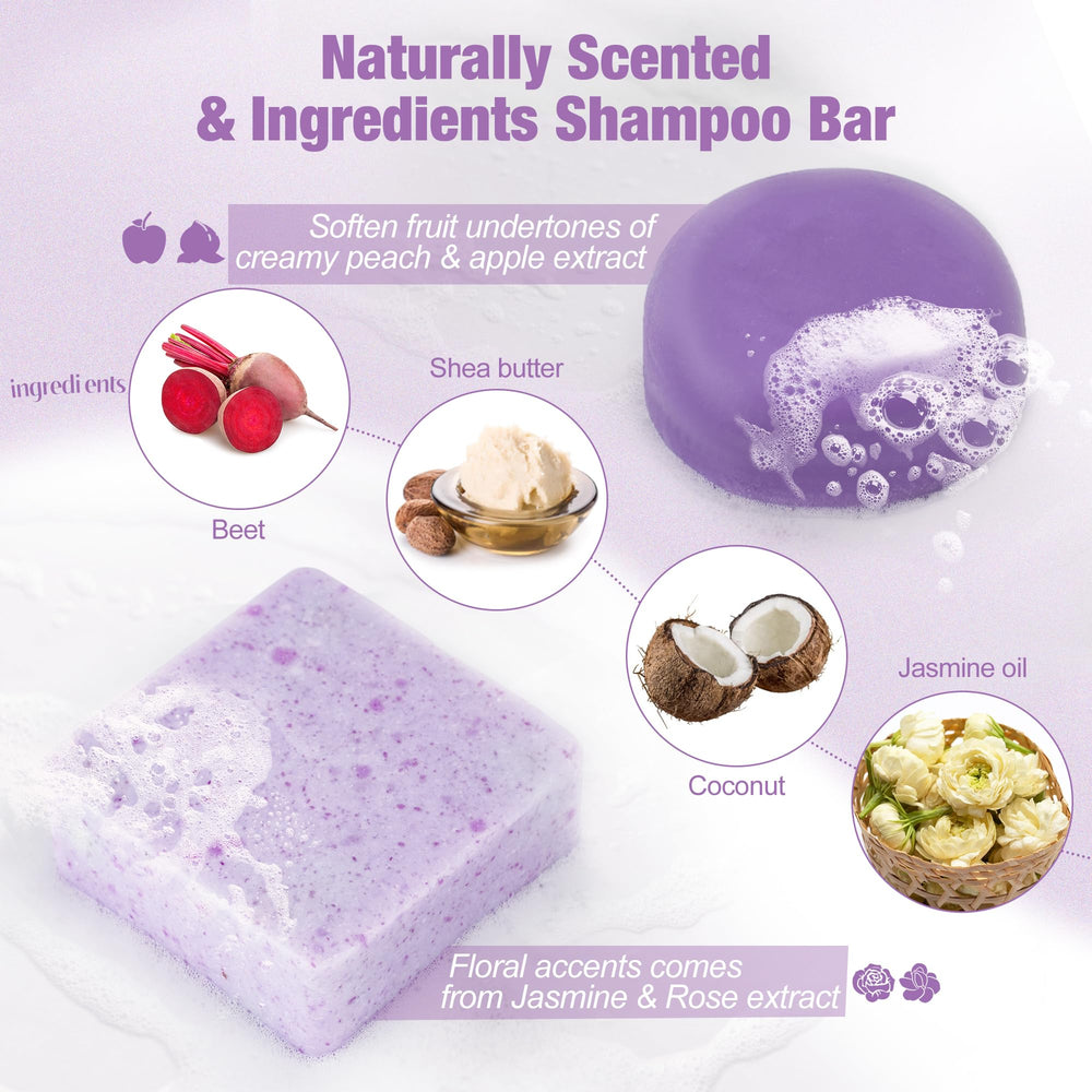 Leafinty conditioner bar for gray hair smooths and nourishes.