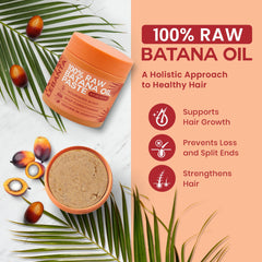 Lebanta Batana Oil label close-up highlights pure ingredients for nourished hair.