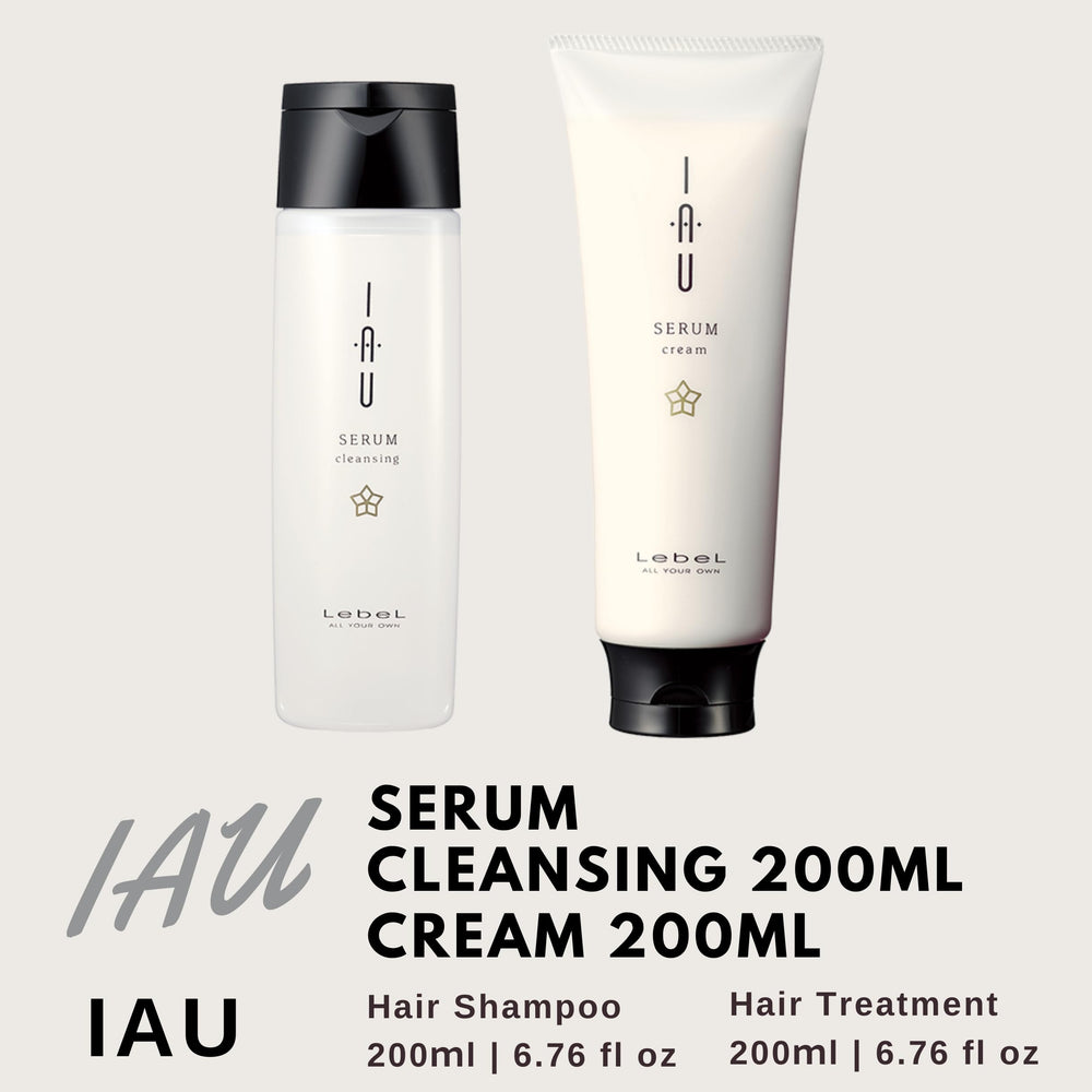 Lebel IAU Serum Cream 200ml jar illustrating lightweight moisture and conditioning