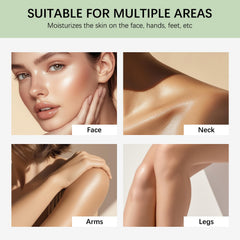 Lecncix moisturizer suitable for all skin types on face and body.