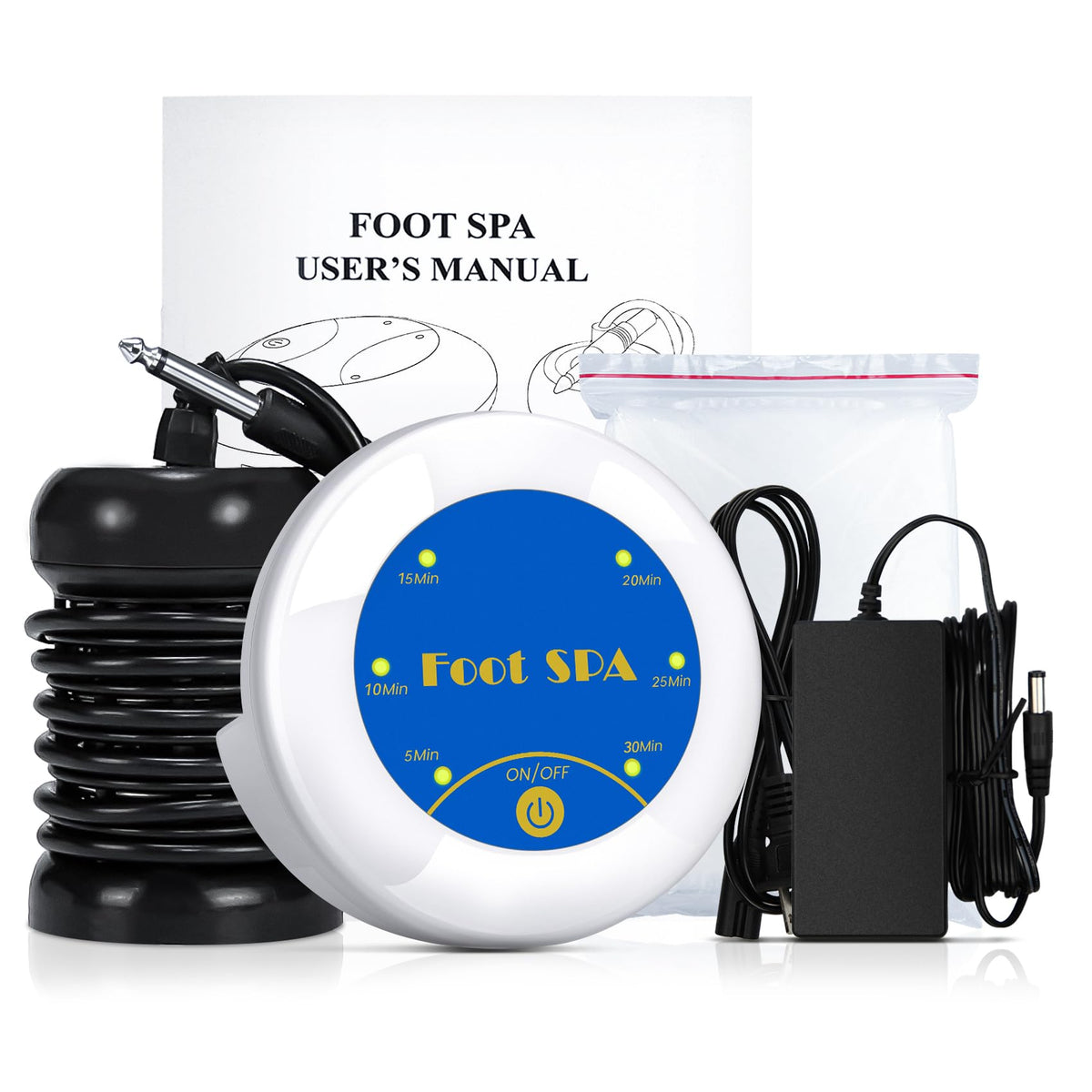 LeCaung Ionic Foot Bath Machine main view, compact home spa solution.