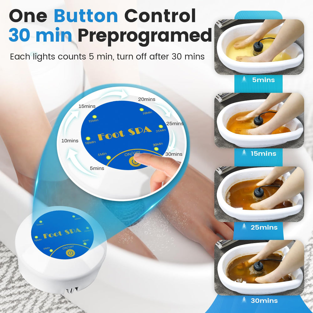 LeCaung Ionic Foot Bath portable design, ideal for travel.