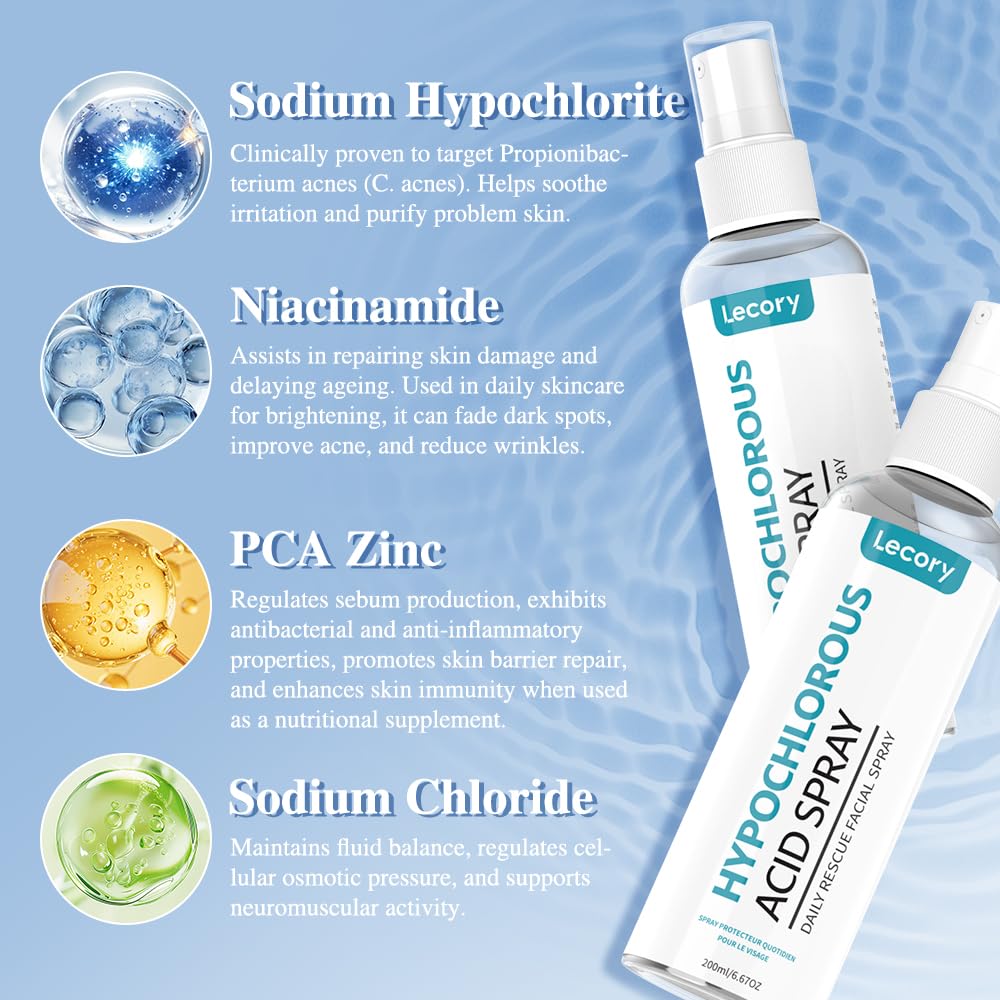 Lecory Hypochlorous Acid Spray piercing aftercare aids gentle healing