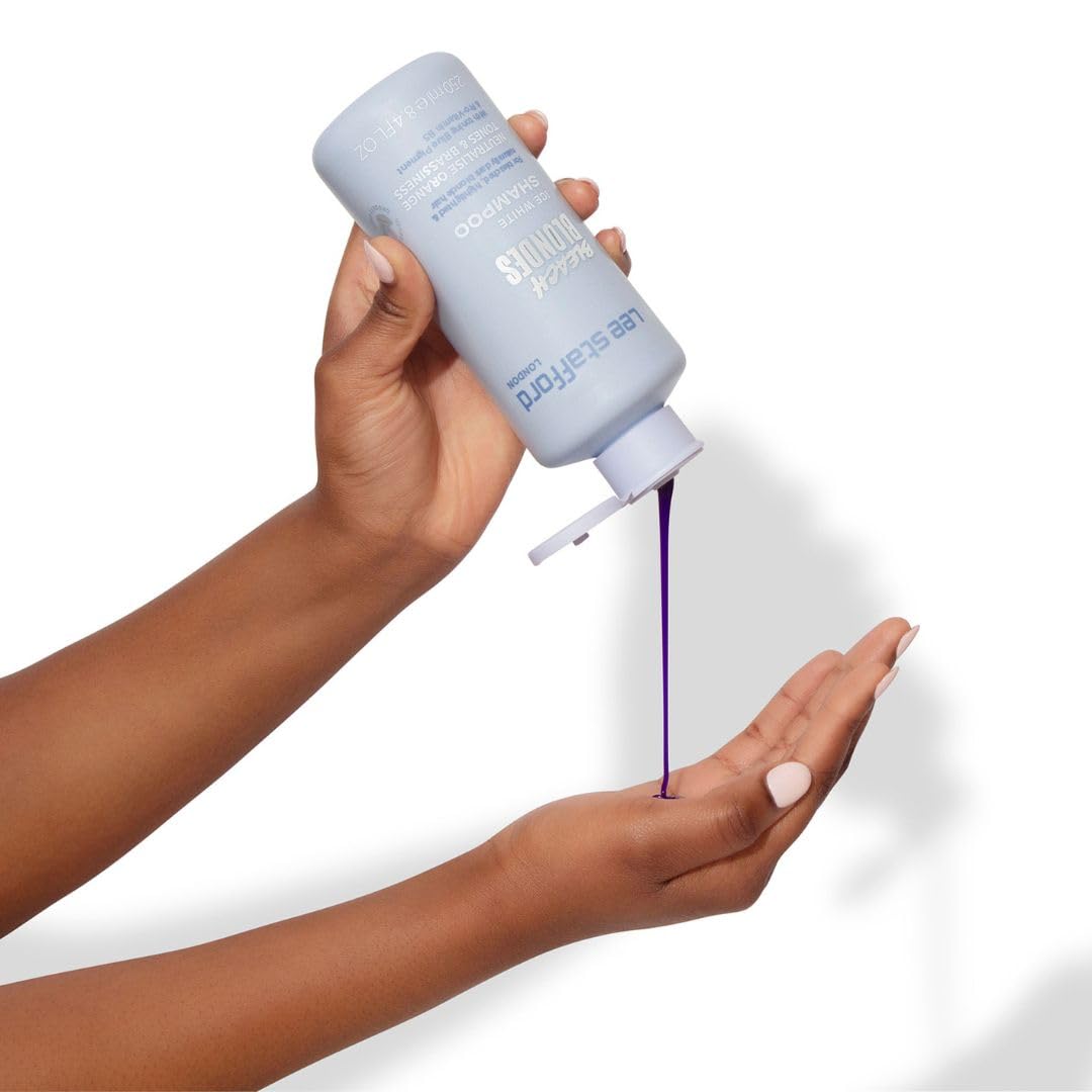 Ice White Collection packaging with Lee Stafford Shampoo