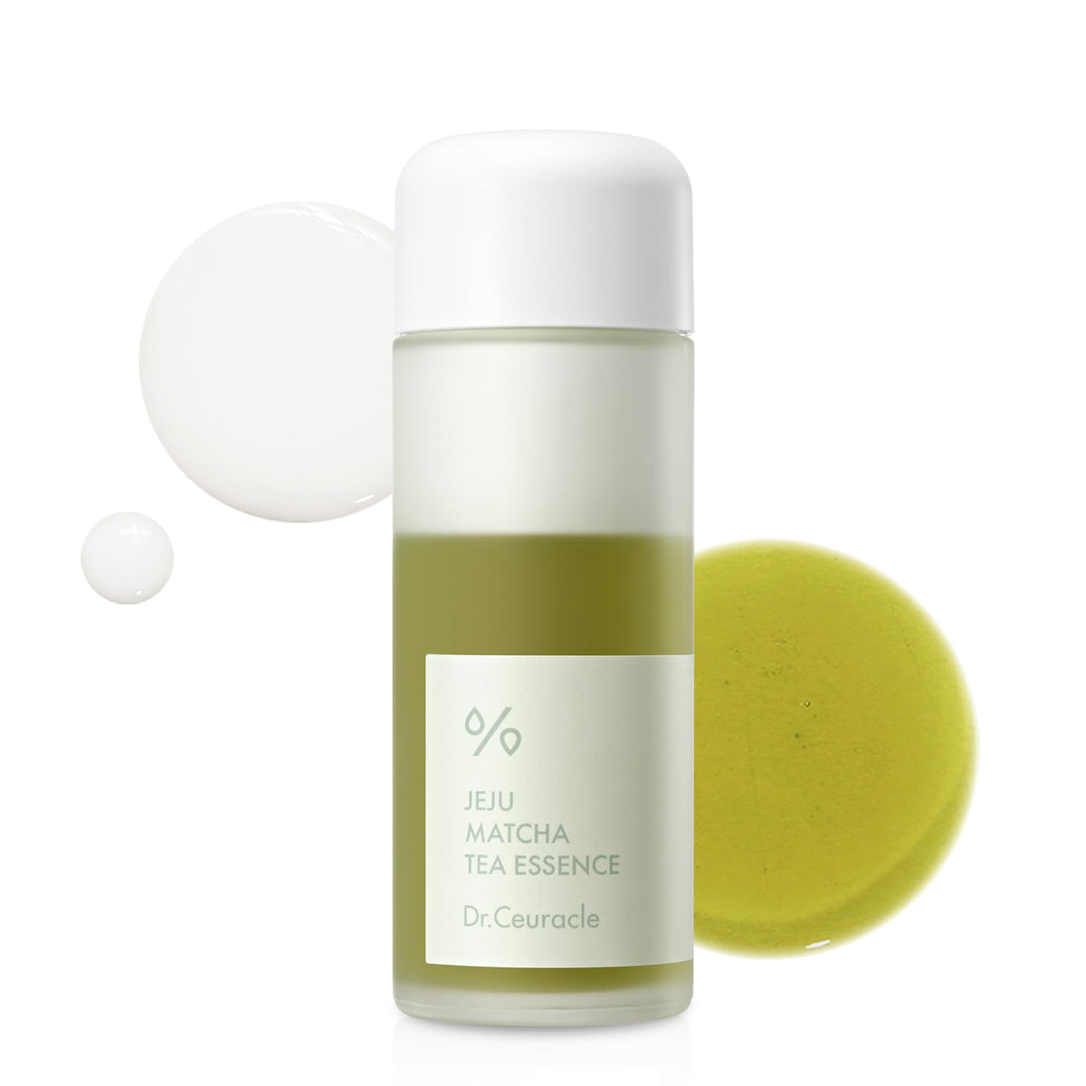 Leegeehaam Dr.Ceuracle Matcha Tea Essence bottle with purifying, refreshing glow.