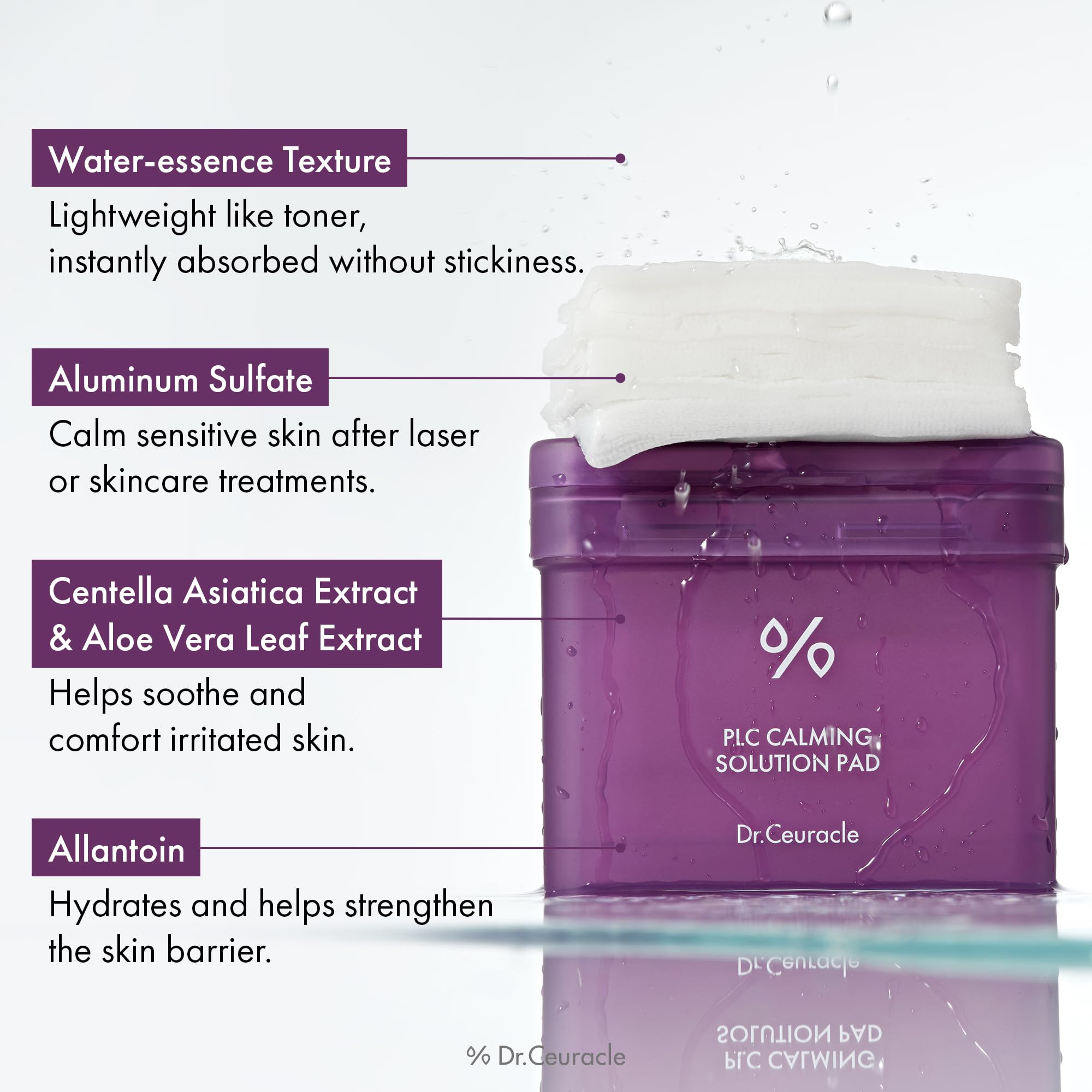 Leegeehaam PLC Calming Pad essence-soaked pad detail