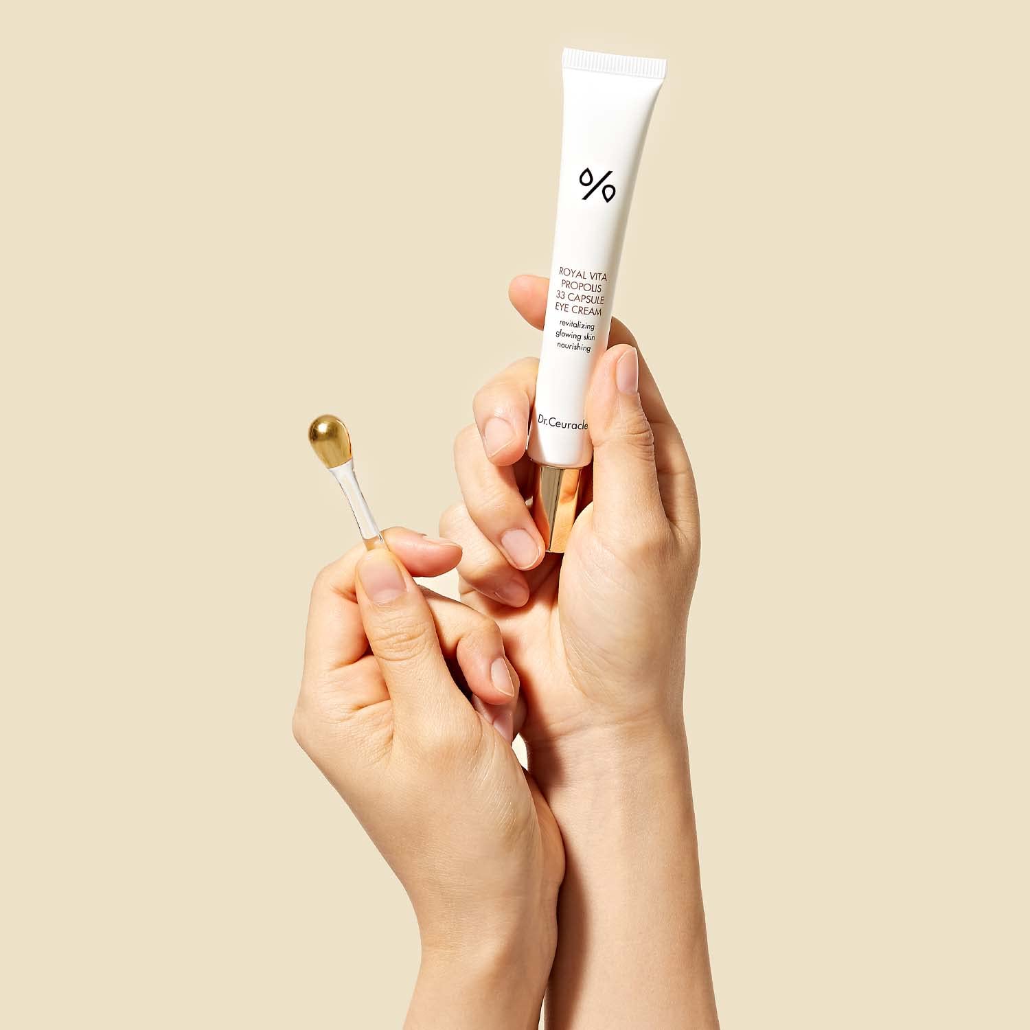 leegeehaam Royal Vita Propolis 33 serum-texture eye cream delivers lightweight hydration.