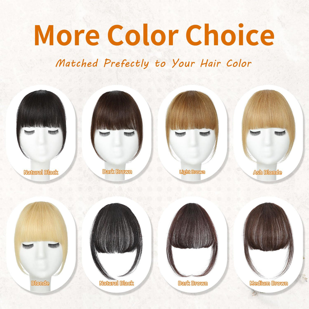 Leelebamo bangs support heat styling for versatile looks