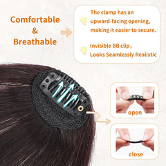 Leelebamo French bangs clip-on offer fuller forehead coverage.