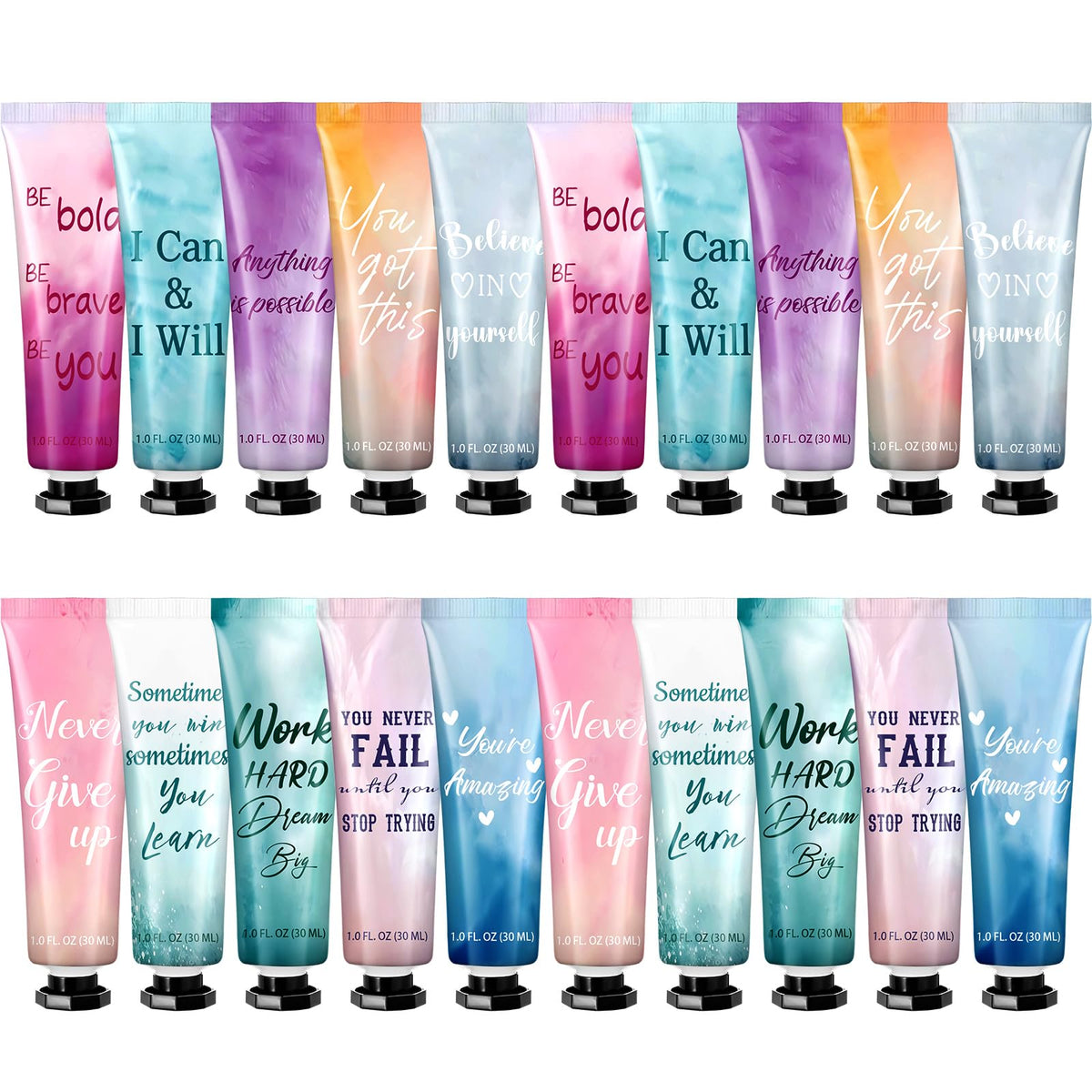 Leelosp 20-pack hand cream set displayed for gifting and daily hydration.