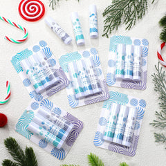 Leelosp candy-shaped lip balms close-up, playful textures for daily lip care