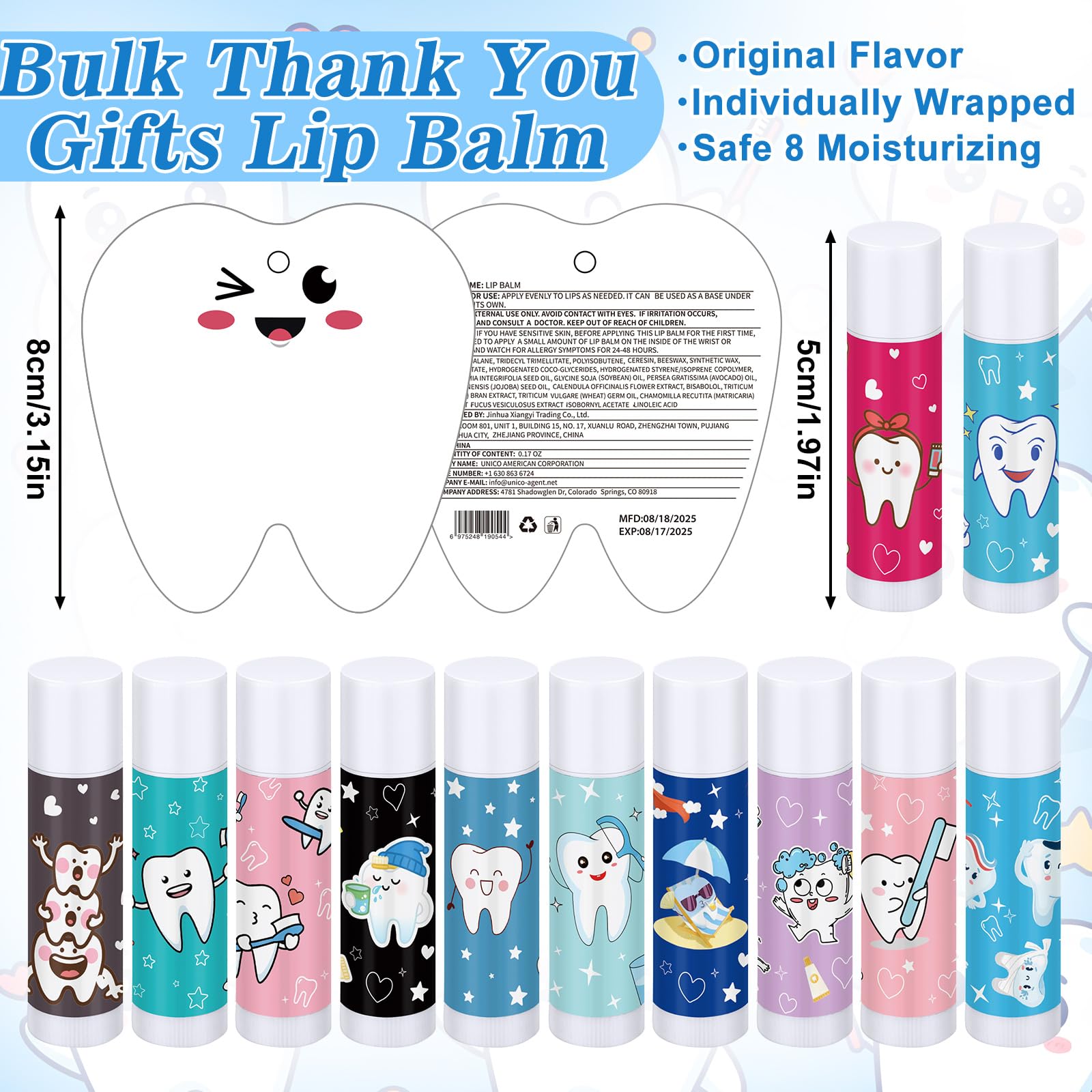 Leelosp lip balm with mild ingredients for daily lip care.
