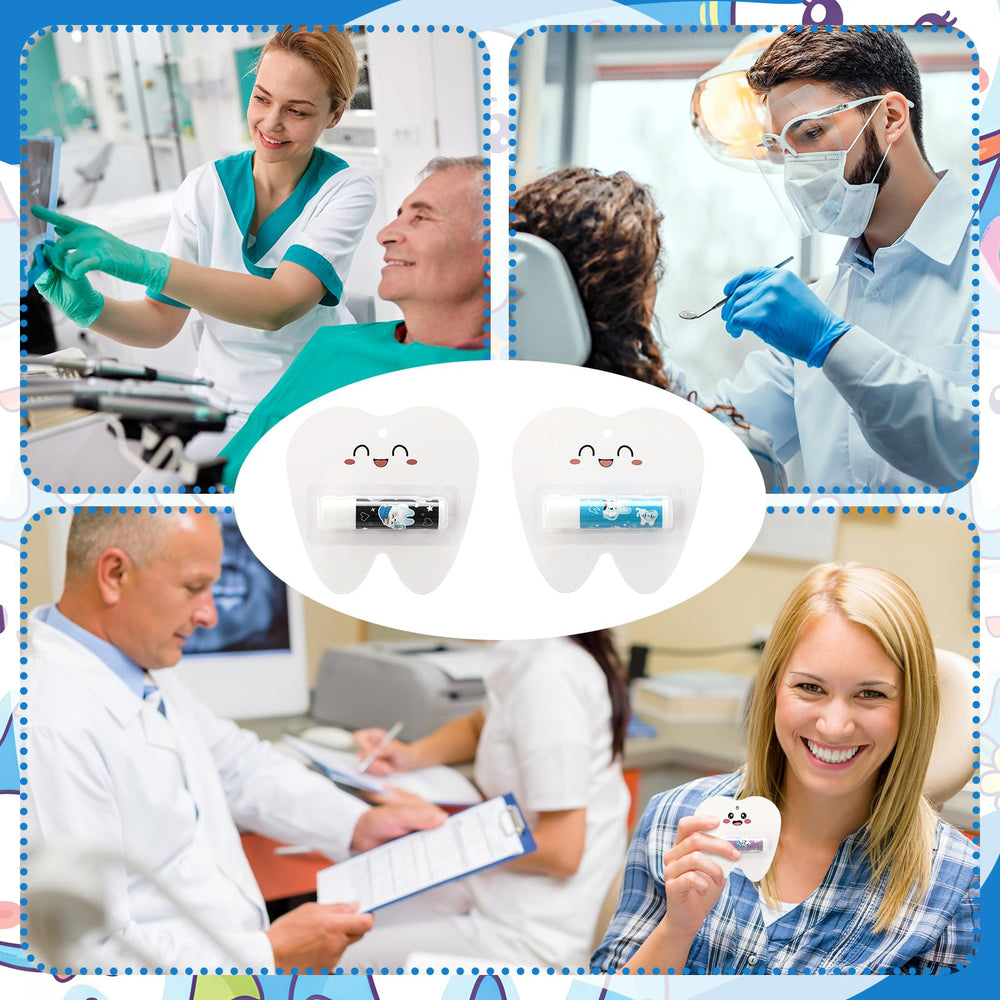 Leelosp teeth-design lip balm ideal for bedside staff gifts.