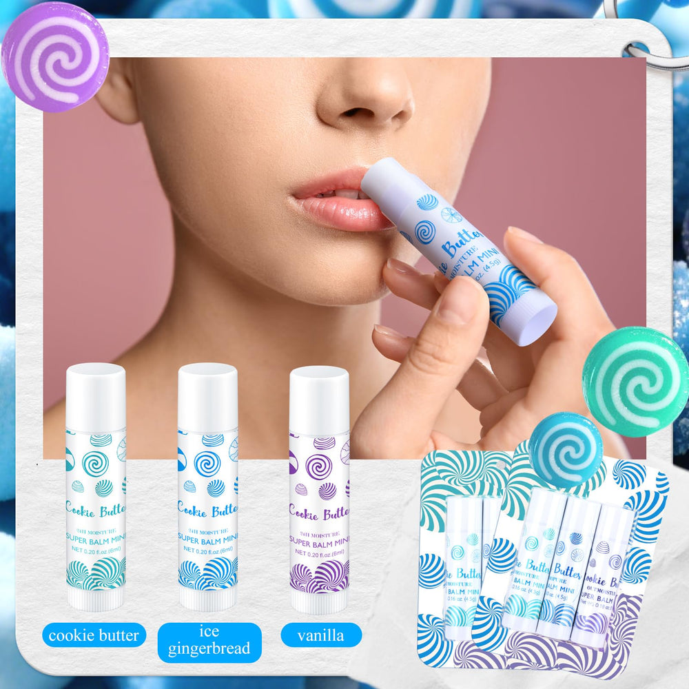 Leelosp vanilla cake batter flavor lip balm offers subtle shine and conditioning
