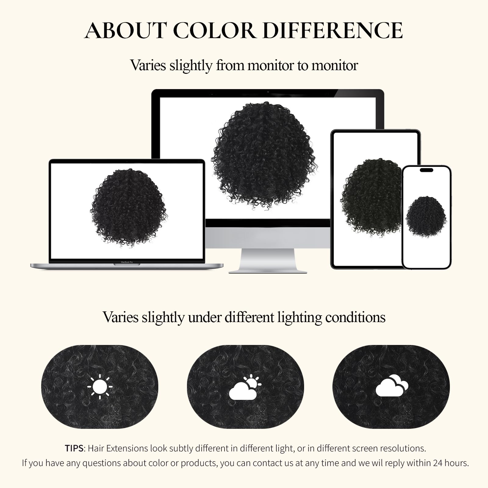 LEEONS ten shade options from natural blacks to bold highlights