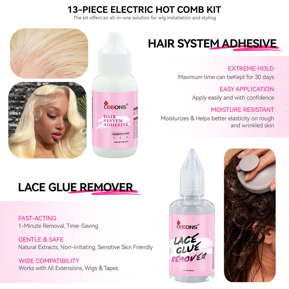 LEEONS hair system adhesive delivers secure wig attachment with moisture resistance