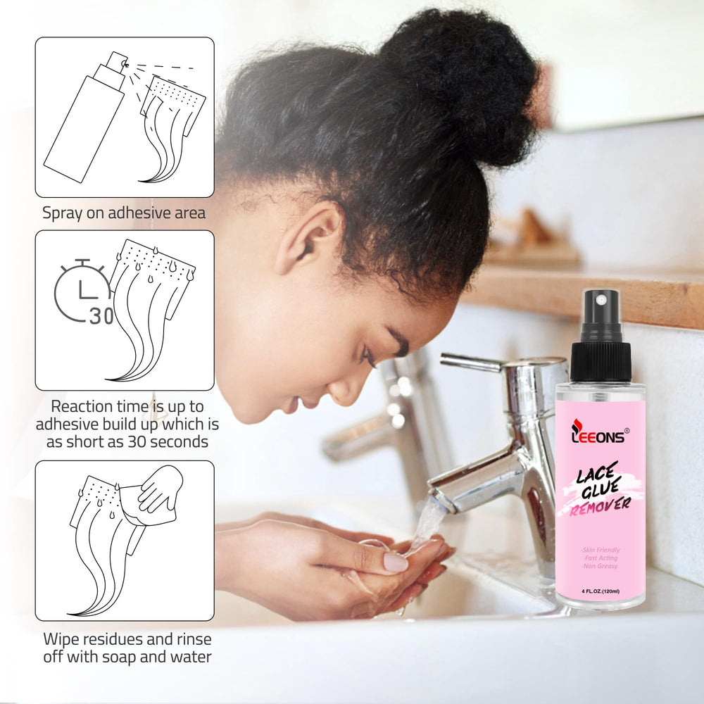 LEEONS non-greasy remover leaves hair light and manageable.