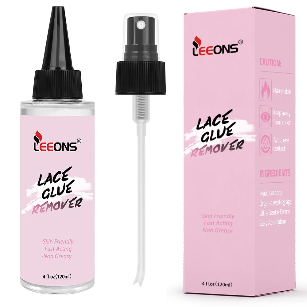 LEEONS tape-in extension remover demonstrates quick action against adhesive bonds.