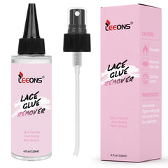 LEEONS tape-in extension remover demonstrates quick action against adhesive bonds.