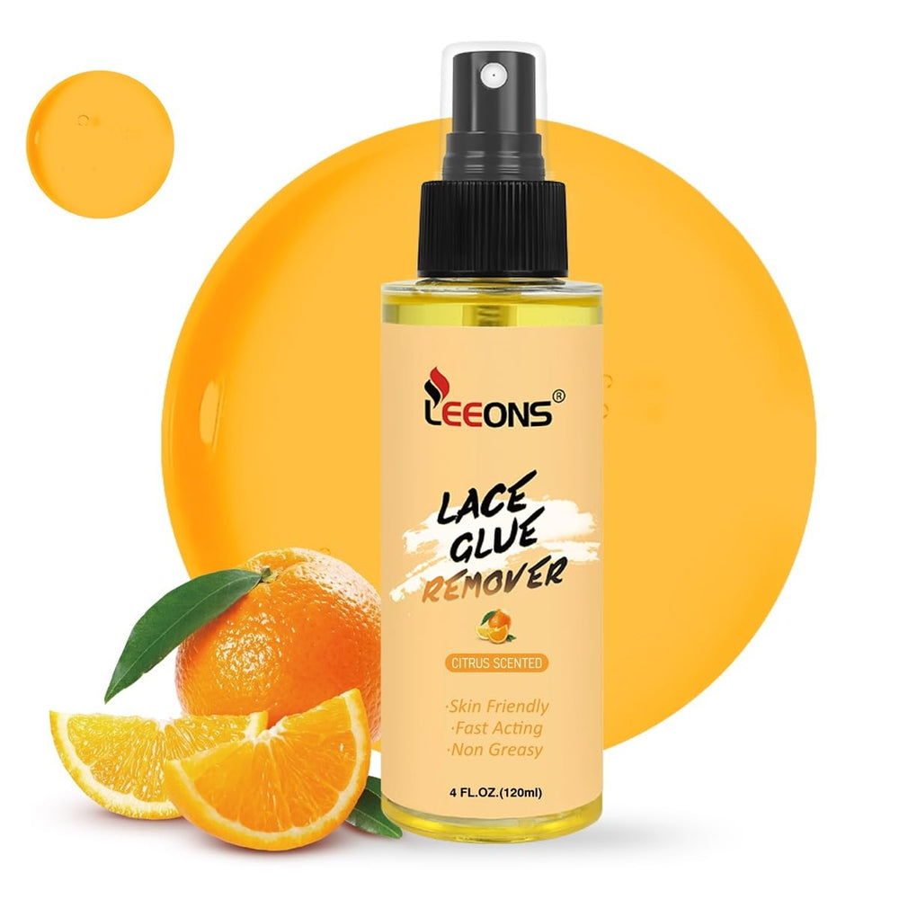 LEEONS Tape Lace Remover Spray shown for quick tape removal without pulling the hair